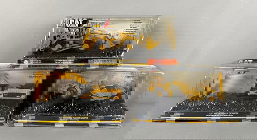 Group of Norscot Caterpillar Die-Cast Earth Movers