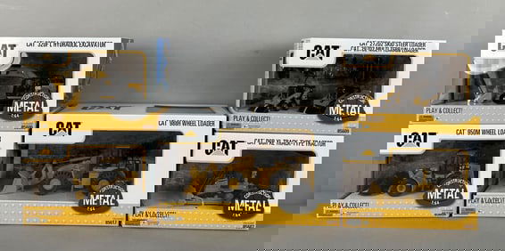 Group of Diecast Masters Caterpillar Excavators and Loaders