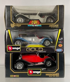 Group of Bburago Die-Cast Cars