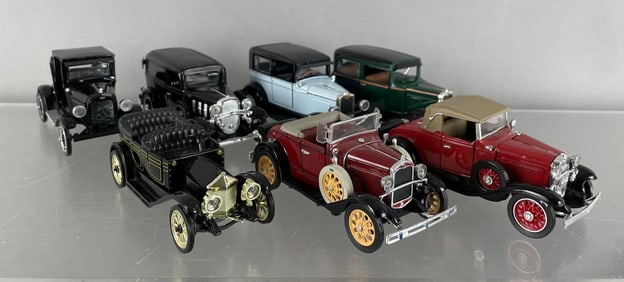 Group of Die-Cast Antique Cars