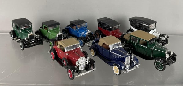 Group of Die-Cast Antique Cars