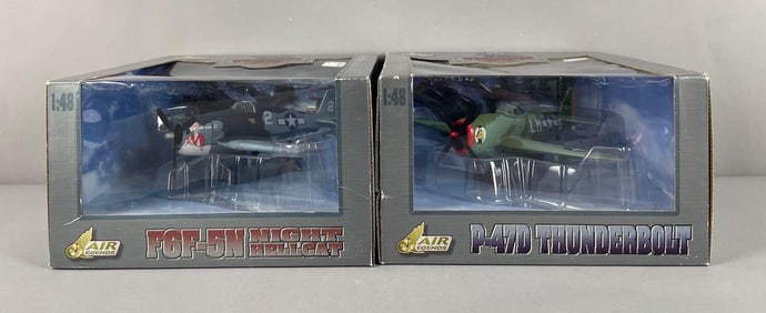 Group of 2 Air Legends WW2 Series Die-Cast Fighter Planes