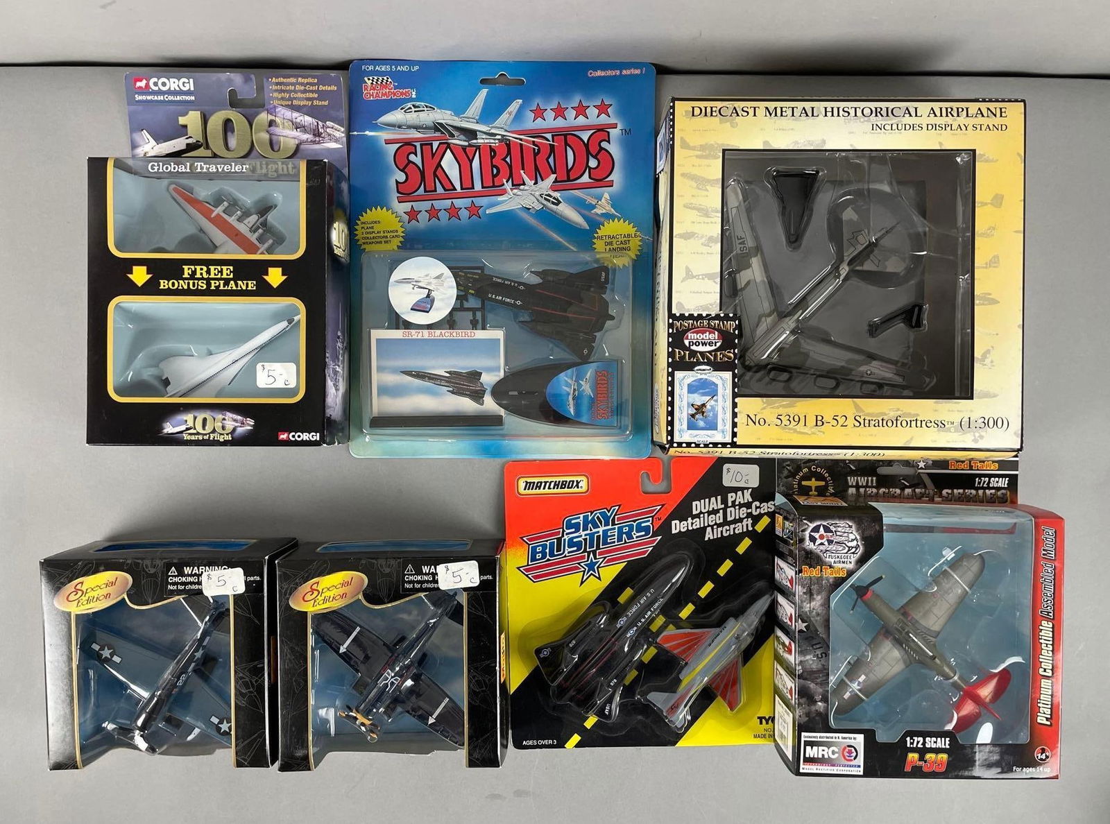 Group of Assorted Die-Cast Fighter Planes (1 of 3)
