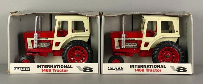 Group of 2 ERTL International 1468 Die-Cast Tractor