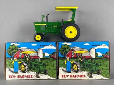 Group of 2 ERTL 1993 NFTS John Deere 4010 Diesel Tractor
