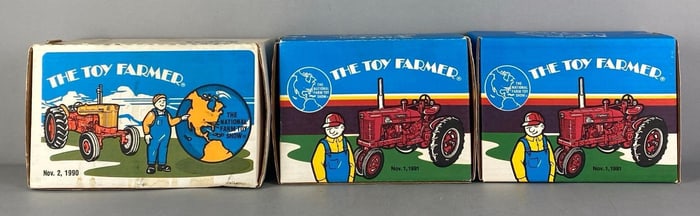 Group of 3 NFTS Die-Cast Tractors