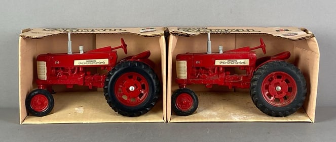 Group of 2 ERTL Farmall 350 Die-Cast Tractors