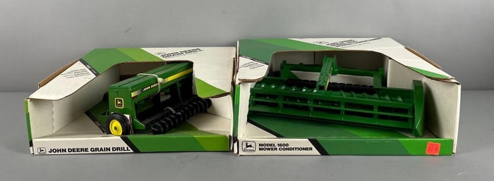 Group of 2 Ertl John Deere Pressed Steel Farm Implements