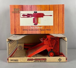 Group of 2 Ertl Die-Cast Farm Machines