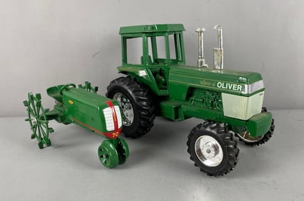 Group of 2 Pressed Steel Oliver Tractors