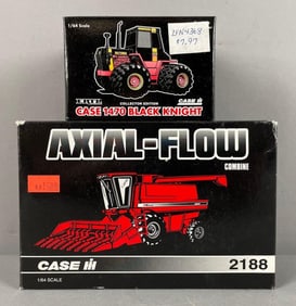 Group of 2 Ertl Case Die-Cast Tractors