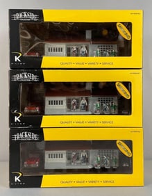 Group of K Line Trackside Collection Ranch Houses