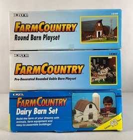 Group of Ertl Farm Country Barn Playsets