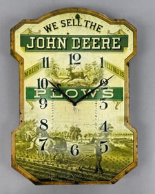 John Deere Plows Advertising Wall Clock