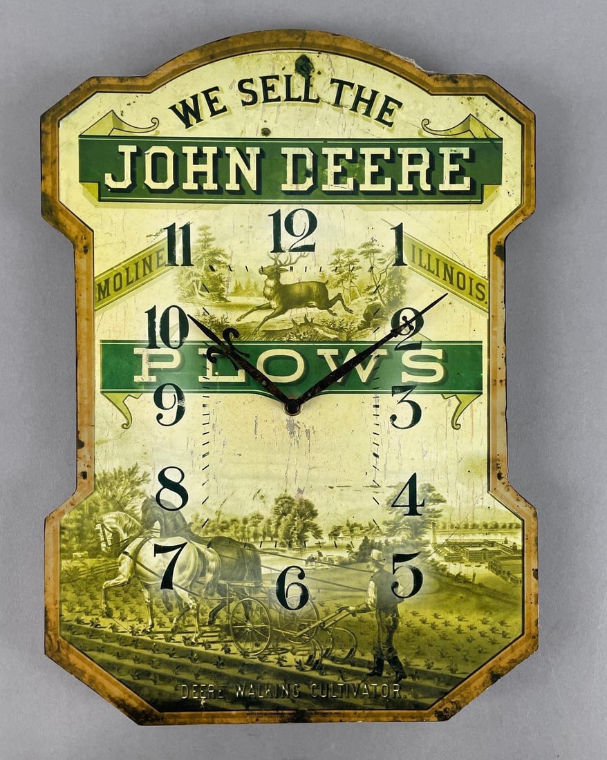 John Deere Plows Advertising Wall Clock (1 of 2)