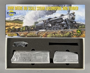 Athearn HO Scale John Deere Steam Locomotive and Tender
