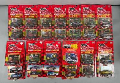 Group of Racing Champions Die-Cast Cars