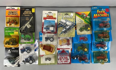 Group of Ertl Die-Cast Farm Equipment and More