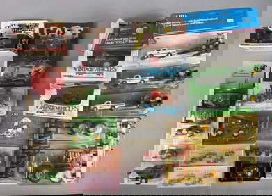 Group of Ertl Die-Cast Farm Tractors and More