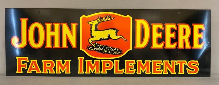 Modern Reproduction John Deere Farm Implements Metal Sign