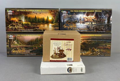 Group of 6 Panoramic Puzzles and More