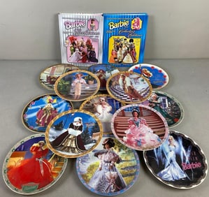 Group of 15 Mattel Barbie Themed Plates and More