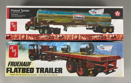 Group of 2 AMT Semi Trailer Plastic Model Kits