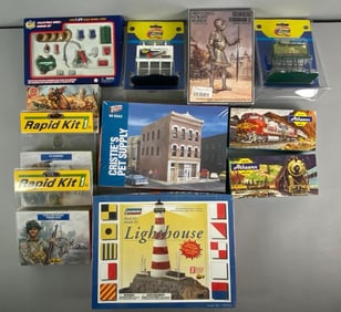Group of Assorted Plasyic Model Kits and More