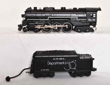 Lionel O Scale Allied / Dept. 56 4-6-4 Hudson Steam Locomotive and Tender