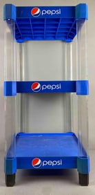 Pepsi Advertising Plastic Display Shelf