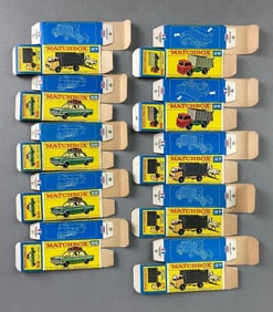Group of 10 Matchbox F Type Boxes