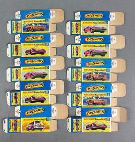 Group of 10 Matchbox G Type Boxes