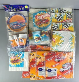 Group of Hot Wheels and Matchbox Birthday Items