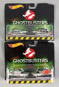 Group of 2 2015 Mattel Hot Wheels Ghostbusters Gift Packa