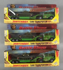 Group of 3 1974 Matchbox Battle Kings K-106 Tank Transporter