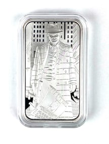 Pit Bullion John Dillinger 1 oz .999 Fine Silver Ingot/Bar