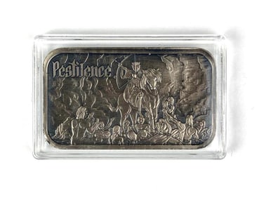 Locker Mint Pestilence 1 oz .999 Fine Silver Ingot/ Bar