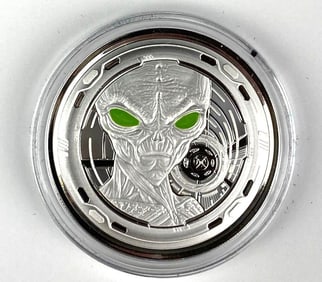 2022 Scottsdale Mint Republic of Ghana 5 Cedis 1 oz .999 Fine Silver Coin