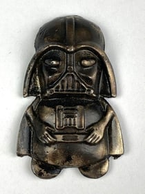 2024 The Bearded Artisan Pour Mini Vader 1.17 oz 999 Fine Silver Custom Art Pour
