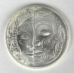 2023 NIEU $2 Father Sky Mother Earth 1 oz .999 Fine Silver Coin