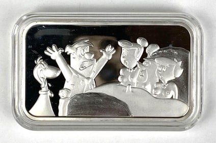 Black Market Bullion BedRockN 1 oz .999 Fine Silver Ingot/ Bar