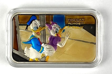 All Chips Colorized Special Delivery 1 oz .999 Fine Silver Ingot/ Bar