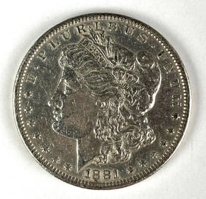 1881 S US Morgan Silver Dollar