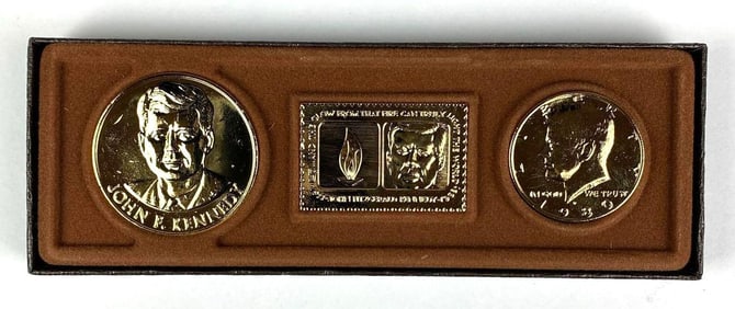 1980 Philadelphia The American Treasury Mint Inc Kennedy Commemorative Coin Set