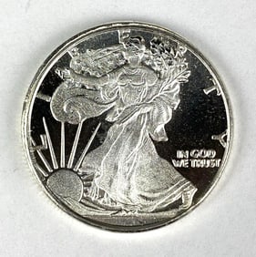 Highland Mint American Silver Eagle Design 1/2 oz .999 Fine Silver Round
