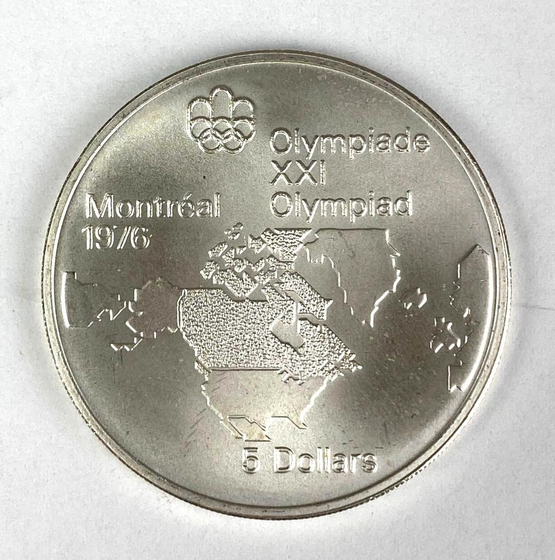 1973 Canada $5 Olympiad XXI Montreal 1976 oz .999 Silver Coin: 1973 Canada $5 Olympiad XXI Montreal 1976 oz .999 Silver Coin