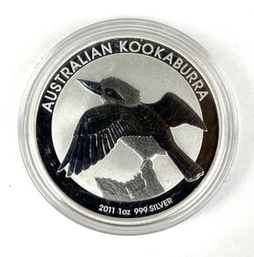 2011 Australia $1 Australian Kookaburra 1 oz .999 Silver coin