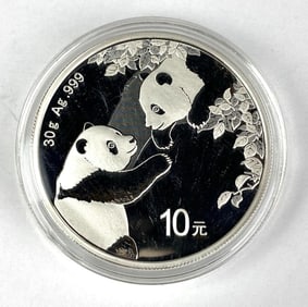 2023 China 10 Yuan Panda 30 Gram .999 Silver Coin