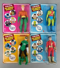Group of Mattel Retro Action DC Super Heroes Action Figures
