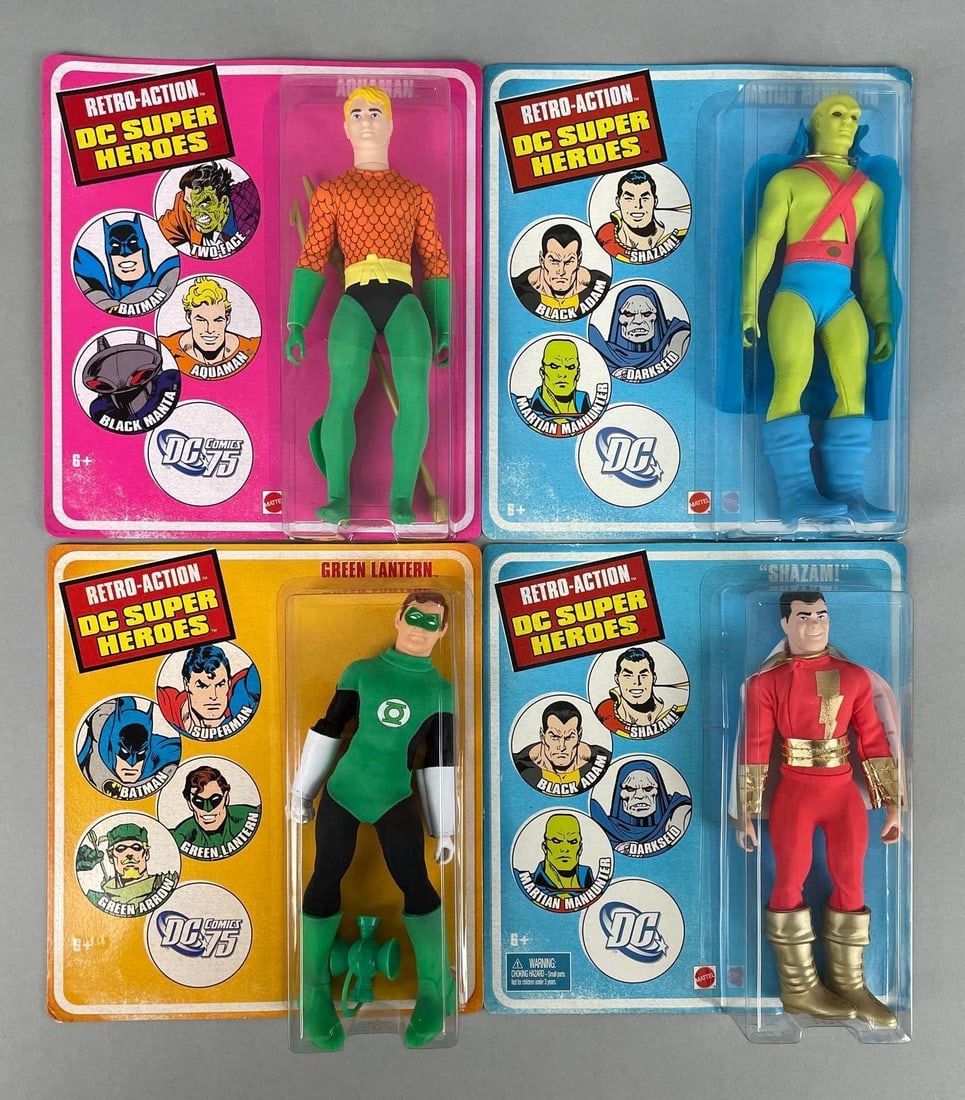Group of Mattel Retro Action DC Super Heroes Action Figures (1 of 2)